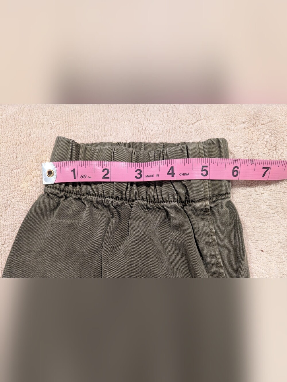 $22 Aerie Lightweight Cargo Joggers Olive Fun Green Utility Pants Size Large EUC - Picture 10 of 10